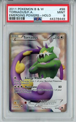 POKEMON EMERGING POWERS TORNADUS #98 FULL ART HOLO PSA 9 MINT #44378449 - Image 1 of 2