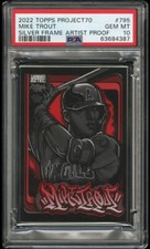 2021 Topps Project 70 #795 MIKE TROUT   Silver Framed  PSA  10 ARTIST PROOF /51