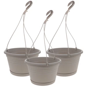 3Pcs Hanging Planter Indoor Outdoor Hanging Plant Pot Basket Hanging Flower Pot - Picture 1 of 12