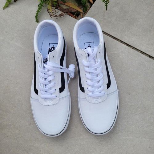 Scarpe Vans Off The Wall True Bianco Nero Uk 6 Pelle