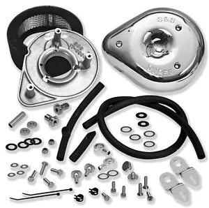S&S Air Cleaner Kit, Super E/G, Teardrop, Chrome, Harley-Davidson Big Twin 1999+ - Picture 1 of 1