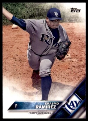 2016 Topps Erasmo Ramirez Tampa Bay Rays #483 2106 - Image 1 of 2