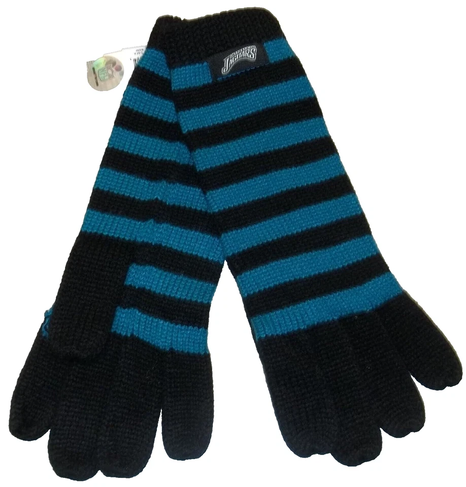 Guantes Reebok Jacksonville Jaguars para mujer tejidos a rayas - Osfa Foto 1 de 1