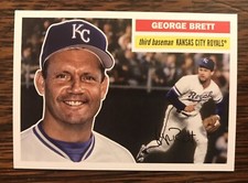 2023 Topps Archives #86 George Brett 1956 White Back Variation