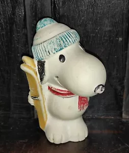 RARISSIMO GIOCATTOLO IN GOMMA VINTAGE SNOOPY PEANUTS VARIANTE ARGENTINA CON LIC - Foto 1 di 9