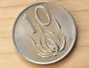 1975 South Africa 10 Cents Aloe plant - Picture 1 of 2