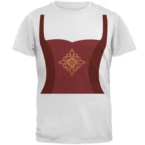 Halloween Renaissance Lady Costume Red Mens T Shirt - Picture 1 of 1
