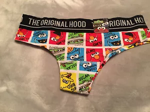 Sesame Street The Original Hood Cheekster Panty Nuovo con etichette Taglia S Spedizione gratuita - Foto 1 di 2