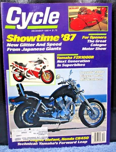 Dec 86 Cycle Yamaha FZR1000 Honda CB450SC Nighthawk Cagiva 650 Elafant MZ3 - Picture 1 of 8