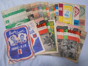 #RR. COMPLETE SET (35) 1964 RUGBY LEAGUE NEWS PROGRAMS - Picture 1 of 10