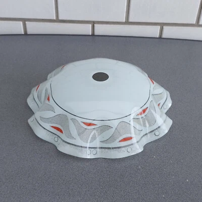 Lampenschirm aus Glas E27 Durchmesser 40cm Höhe ca. 11cm ohne Fassung - Bild 1 von 2