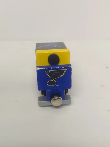 NHL St Louis Blues Zamboni Wooden Train With Magnetic Ends Cover