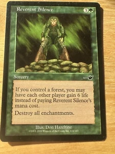 Magic the Gathering Reverent Silence Nemesis x1 MTG Free Shipping! - Picture 1 of 2