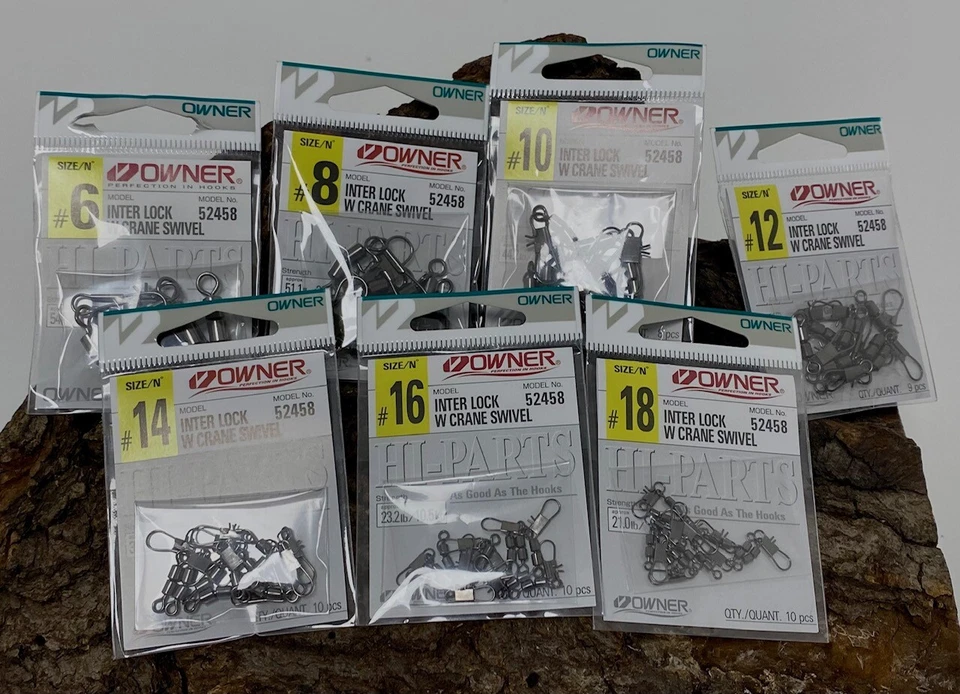 Owner 52458 Anti Drall Wirbel Gr. 6 8 10 12 14 16 18 Wirbel Drehlager NEW OVP