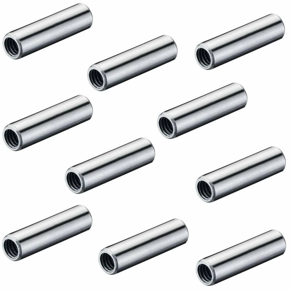 Häfele 20x Gewindehülse M4 Hülsenmutter Verbindungshülse Stahl Gewindemuffe - Bild 1 von 4