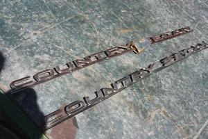 NOS 65 Ford Country Sedan RH or LH Front Fender Name Plate Scripts #C5AZ-16098-A - Picture 1 of 4