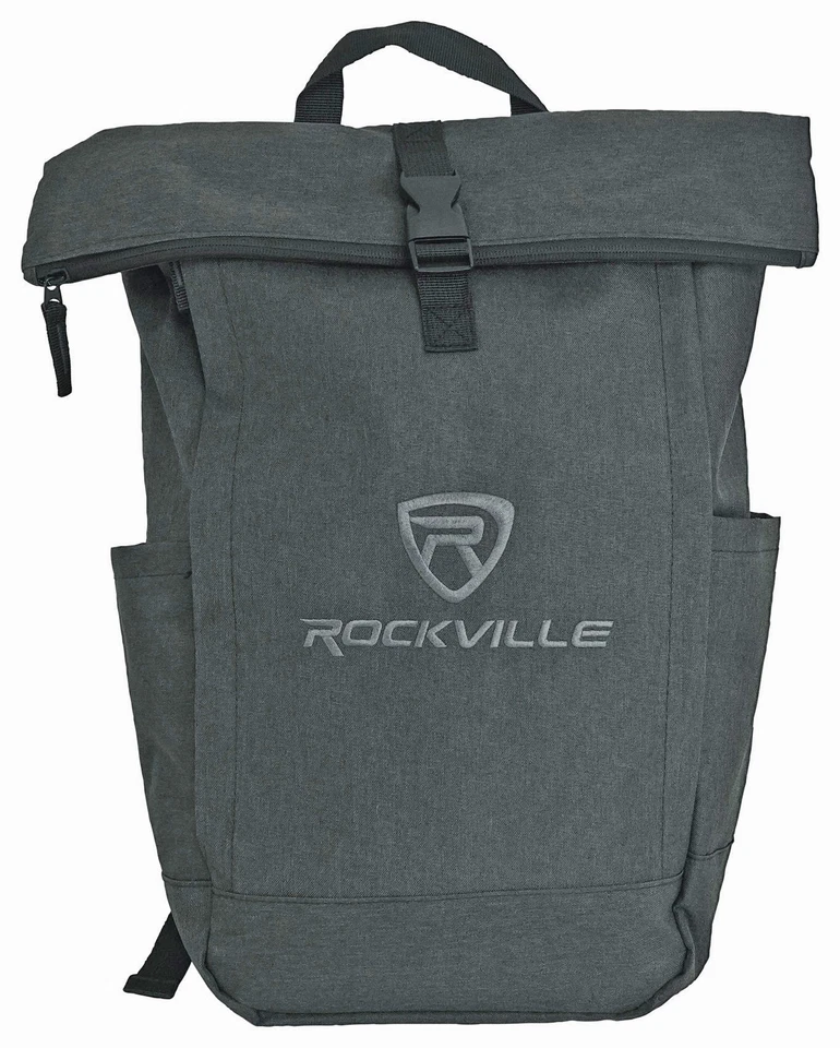 Rockville RPAK Charcoal Stylish Durable Backpack Bag w/ Padded Laptop Pocket - Image 1 of 4