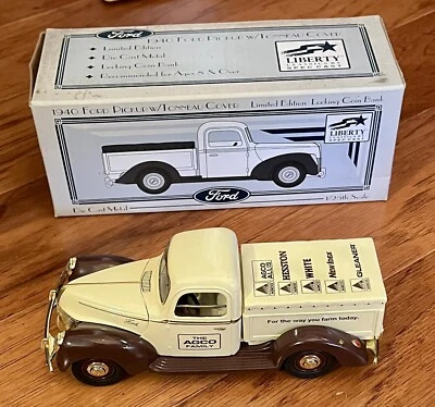 Free Shipping Liberty 1940 Ford Pickup Tonneau Cover Diecast Bank 1/25 NIB - Image 1 of 3