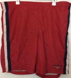 Vintage Ralph Lauren Polo Sport Spell Out Badehose Herren rot gestreift Gr. Large L - Bild 1 von 4