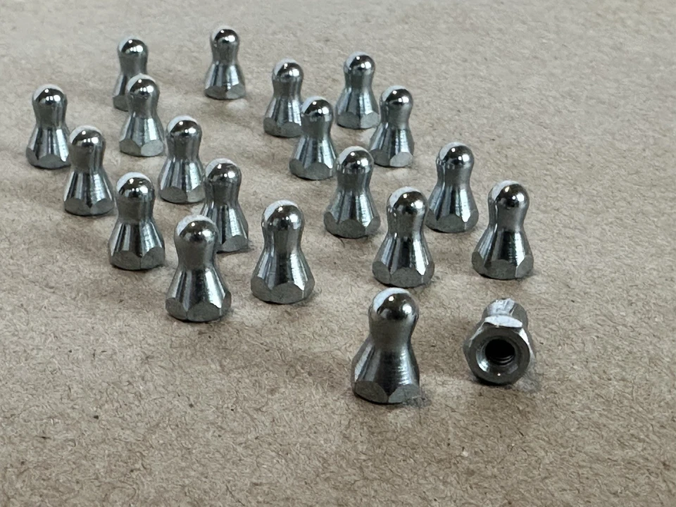 Tornillos de bola hembra P101-421-3B 6-32 - Acabado de zinc Lote de 20 Foto 1 de 3