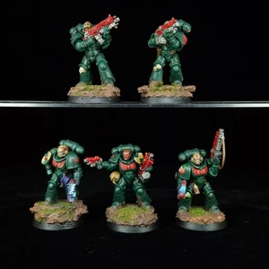 Warhammer 40k Dark Angels Intercessors Painted Space Marines Games Workshop - Picture 1 of 18