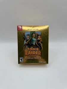 Tomb Raider I-III Remastered Starring Lara Croft Deluxe Edition Nintendo NEW - Bild 1 von 4