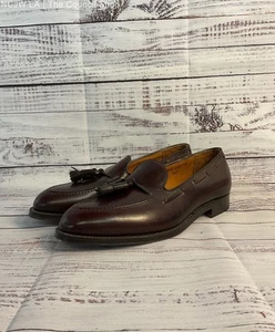 Alden Maroon 663 Tassel Moccasin Dress Shoe Men 8.5 - Picture 1 of 7