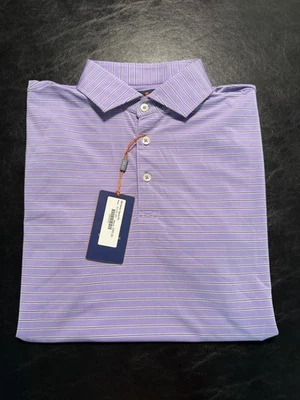 NUEVO CON ETIQUETAS POLO HOMBRE DONALD ROSS ASHER, TALLA: S, COLOR: GLICINA/CREMA/AZUL MARINO (M7.3) Foto 1 de 3