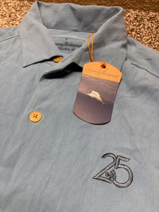 Tommy Bahama Disney Shirt Mens Small Blue Silk Original Fit  Vacation Club NWT - Picture 1 of 13
