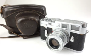 Leitz Leica M3 avec Elmar 50mm f2,8 avec sacoche #915869 jh065 - Photo 1/21