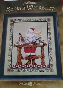 Jim Shore Santa's Workshop Kreuzstichkarte - Bild 1 von 7