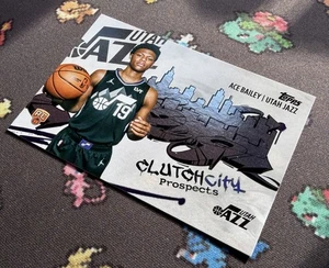 2025-26 Topps Clutch City Prospects Holo Foil #CC-5 Ace Bailey Utah Jazz - Picture 1 of 4
