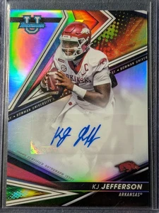 KJ Jefferson 2022-23 Bowman U Best of 2022 Auto Refractor Arkansas - Picture 1 of 2