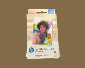 Papier photo HP Premium zinc 2,3 x 3,4" (20 feuilles) - Photo 1/1