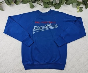 Sudadera Pullover Cuello Redondo Azul Salón de la Fama del Fútbol Profesional Logo 7 De Colección Talla M - Imagen 1 de 9