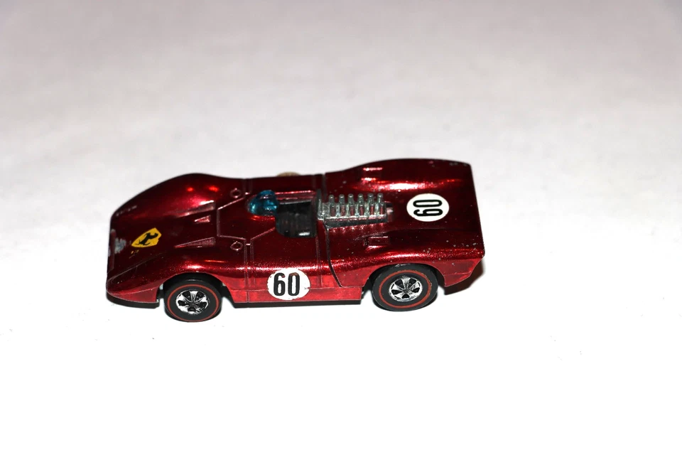 Vintage 1969 Hot Wheels Redline Ferrari - 312P - Red Metallic Hong Kong - Mattel - Image 1 of 4