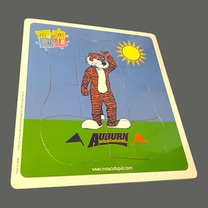 ~Vintage University Of Alabama AUBURN Tiger Mascot Puzzle By Mascotopia 2003~ - Picture 1 of 6