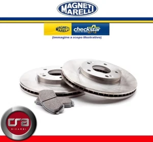 KIT DISCHI E PASTIGLIE FRENO MARELLI ANTERIORI FIAT UNO PANDA AUTOBIANCHI Y10 - Imagen 1 de 1
