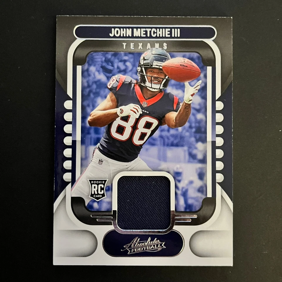 2022 Panini Absolute Rookie Materials Jersey John Metchie III Houston Texans - Image 1 of 2