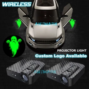 Green Halloween Ghost Wireless Car Door Courtesy Projector Ghost Shadow Light - Picture 1 of 9