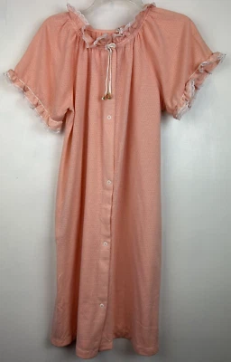 Vestido Kaftan House Para Mujer Bolsillos en S MuuMuu A Presión Sólido Melocotón Abuela Comodidad Foto 1 de 4