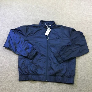 Sergio Tacchini Jacket Mens Medium Track Jacket Full Zip Navy Iridescent Tracksu - Picture 1 of 11