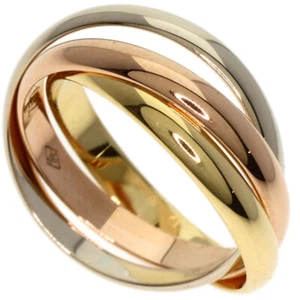 CARTIER Ring Trinity SM #47 K18 Yellow Gold 18K Pink Gold - Picture 1 of 7