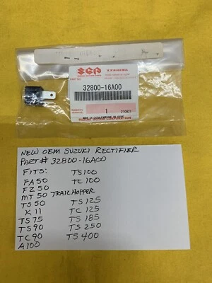 OEM SUZUKI RECTIFICADOR (32800-16A00) FA50, TS90, TS125, TS185, TS250, TS400 AHRMA Foto 1 de 3