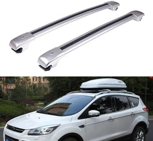 Fits for Ford Kuga Escape 2013-2019 Lockable Roof Rail Rack Cross Bar Crossbar - Picture 1 of 7