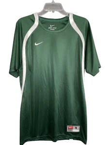 Vintage Y2K Nike Team Dazzle Silky Shirt Shiny Green Warm Up Men’s Small - Bild 1 von 8
