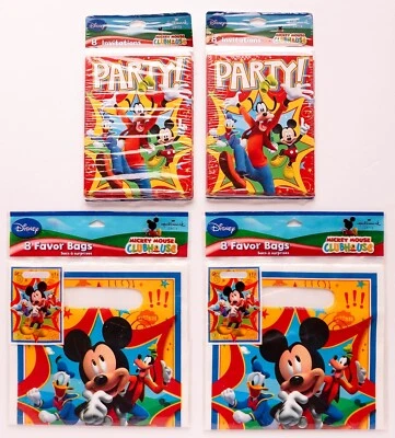 Hallmark Party Mickey Mouse Clubhouse 16 Invitations & 16 Favor Bags New Sealed - Image 1 of 4
