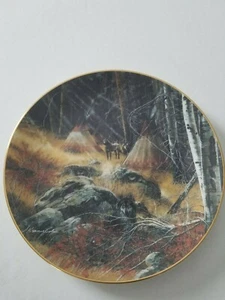 W S GEORGE TOUCHING THE SPIRIT HE WHO WATCHES TRAIL COLLECTOR PLATE 5TH ISSUE - Picture 1 of 2