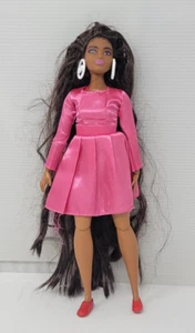 Mattel Barbie Extra #14 Articolata Curvy Capelli Lunghi Bambola Redress Usato Condizioni - Foto 1 di 9