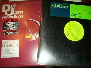 Jay-Z  // LL Cool J      **PROMO VINYL LOT**        Who You Wit  --  Take It Off - Picture 1 of 1